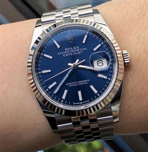 rolex dj 36 blue|Rolex datejust 36 126234.